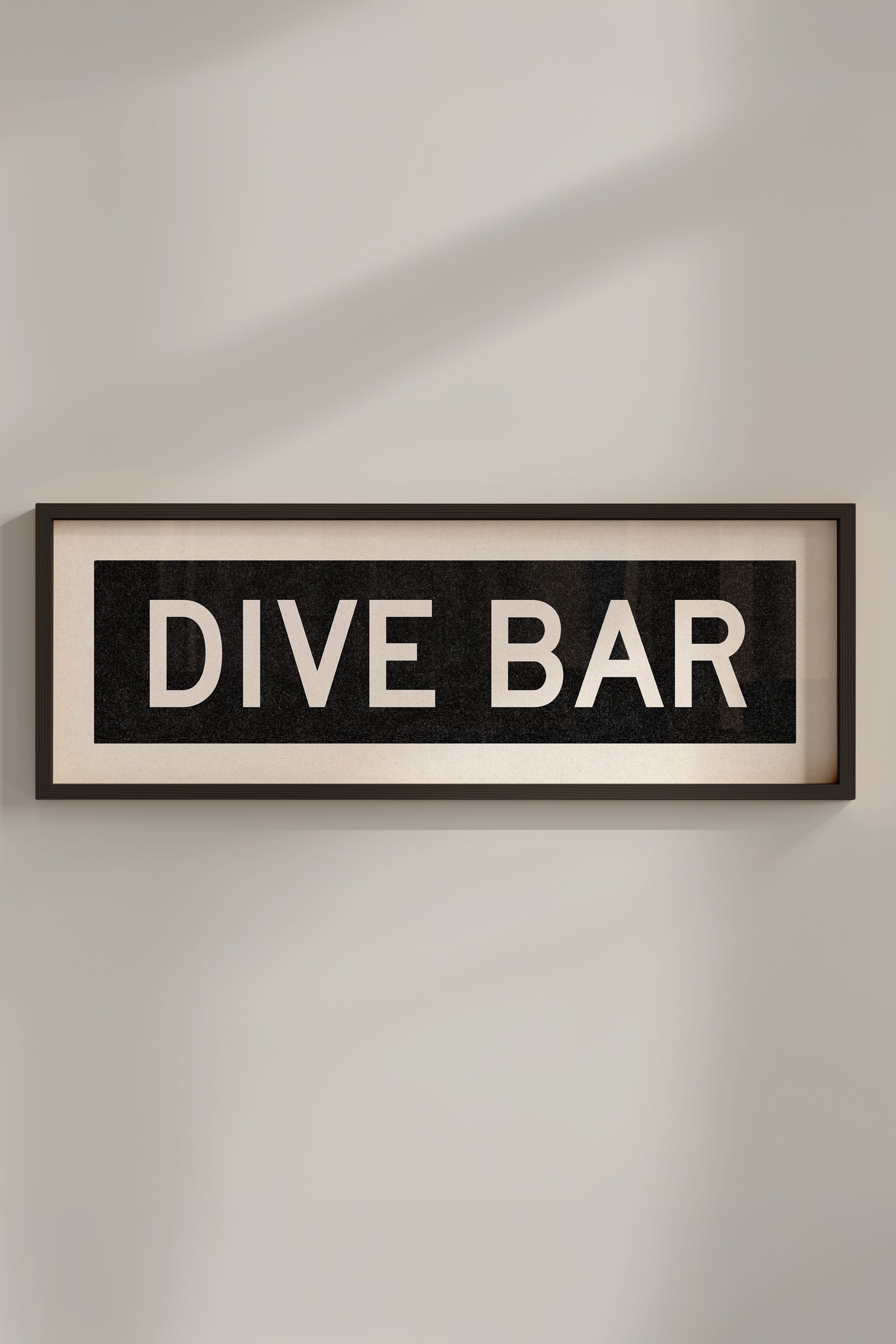Framed Dive Bar Bus Scroll Sign - Tejas Country Club