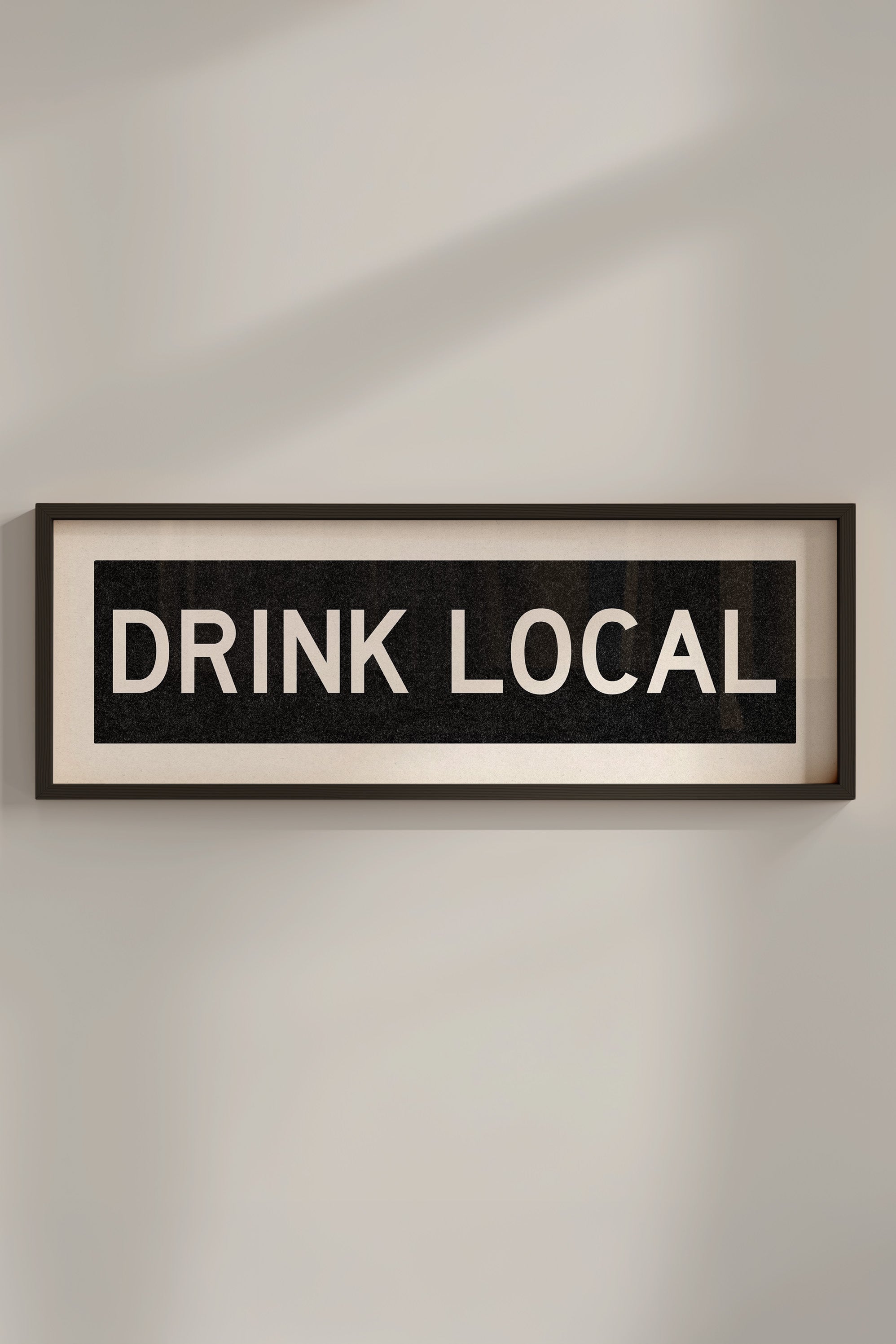 Framed Drink Local Bus Scroll Sign - Tejas Country Club