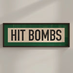 Framed Hit Bombs Golf Art Scroll Sign - Tejas Country Club