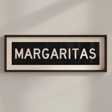 Framed Margaritas Bus Scroll Sign