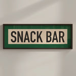 Framed Snack Bar Golf Art Scroll Print - Tejas Country Club