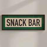Framed Snack Bar Golf Art Scroll Print - Tejas Country Club