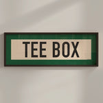 Framed Tee Box Golf Scroll Art - Tejas Country Club