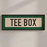 Framed Tee Box Golf Scroll Art - Tejas Country Club
