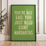 Margarita Humor Wall Art Home Decor Art Print - Tejas Country Club