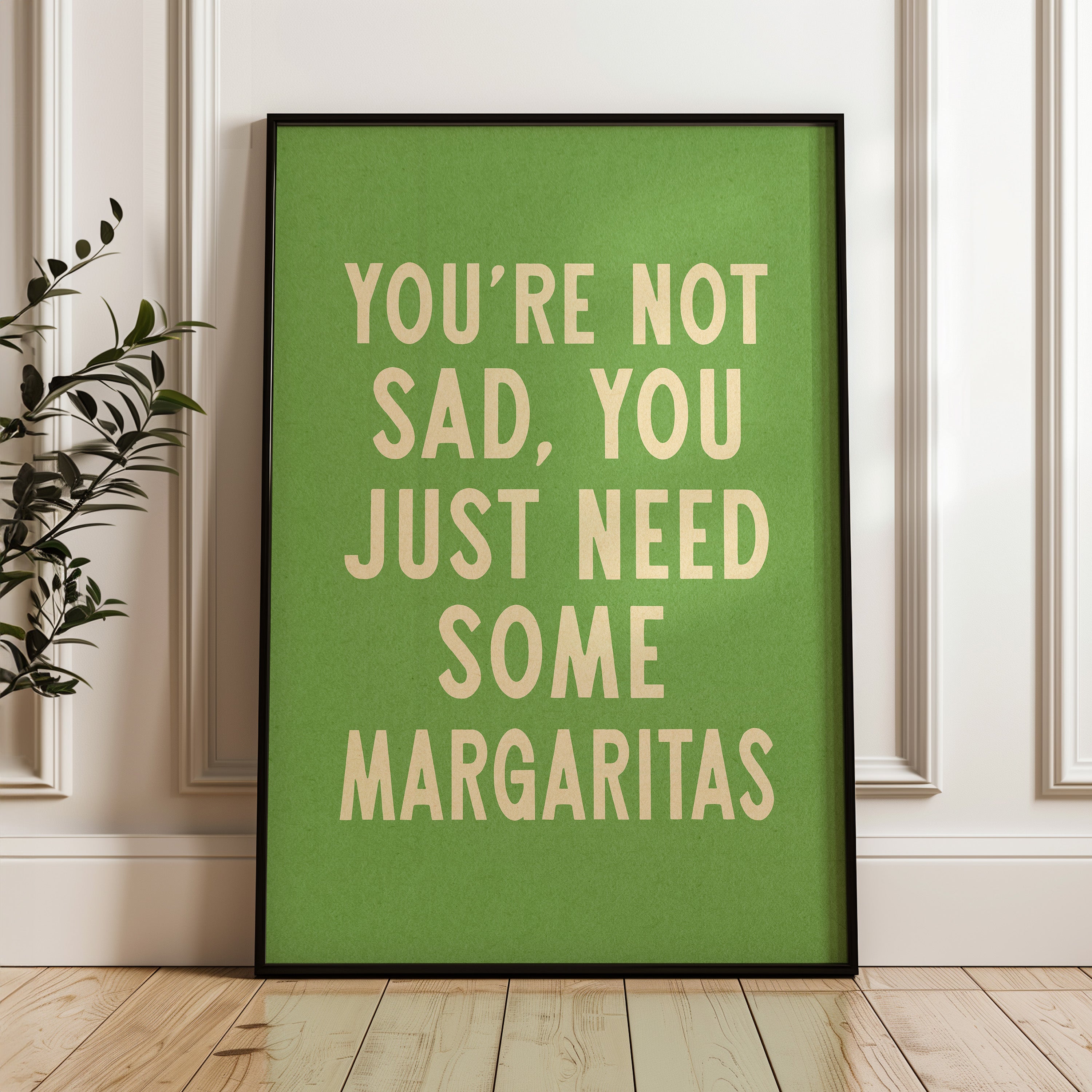 Margarita Humor Wall Art Home Decor Art Print - Tejas Country Club