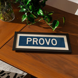 Framed Provo Navy Bus Scroll - Tejas Country Club