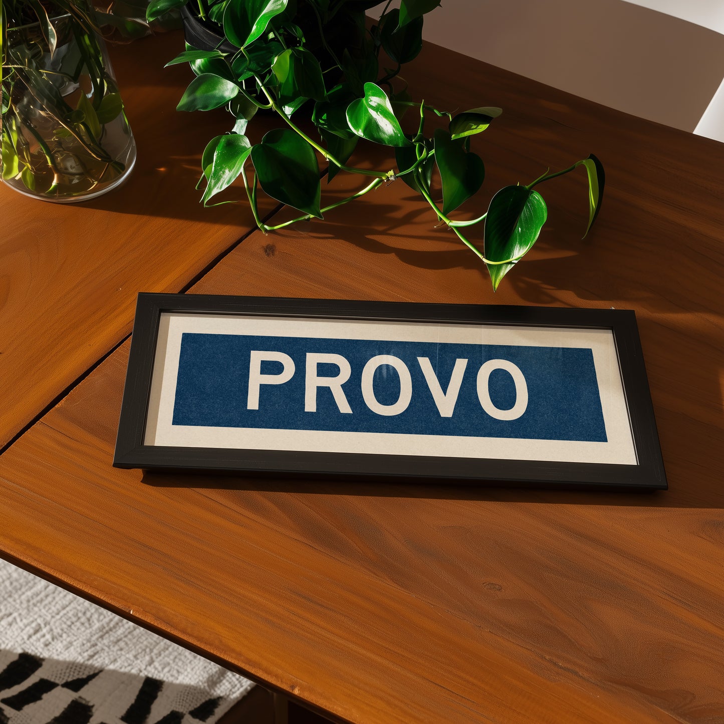 Framed Provo Navy Bus Scroll - Tejas Country Club