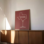 Texas Wine Merlot Art Print - Tejas Country Club
