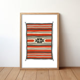 Southwestern Native Style Stripes Rug Art Print #1 - Tejas Country Club