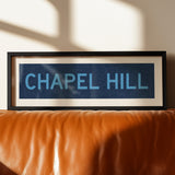 Framed Chapel Hill Blue Bus Scroll - Tejas Country Club
