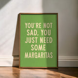 Margarita Humor Wall Art Home Decor Art Print - Tejas Country Club