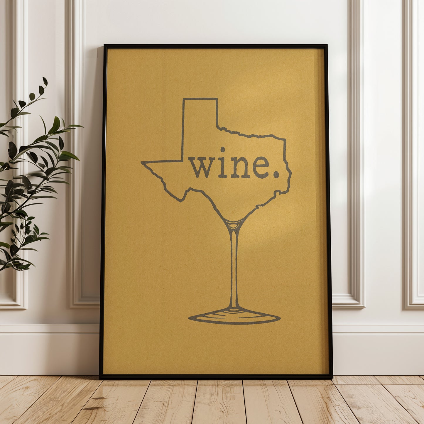 Texas Wine Chardonnay Art Print