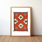 Southwestern Native Style Crosses Rug Art Print - Tejas Country Club