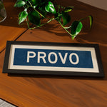Framed Provo Navy Bus Scroll - Tejas Country Club