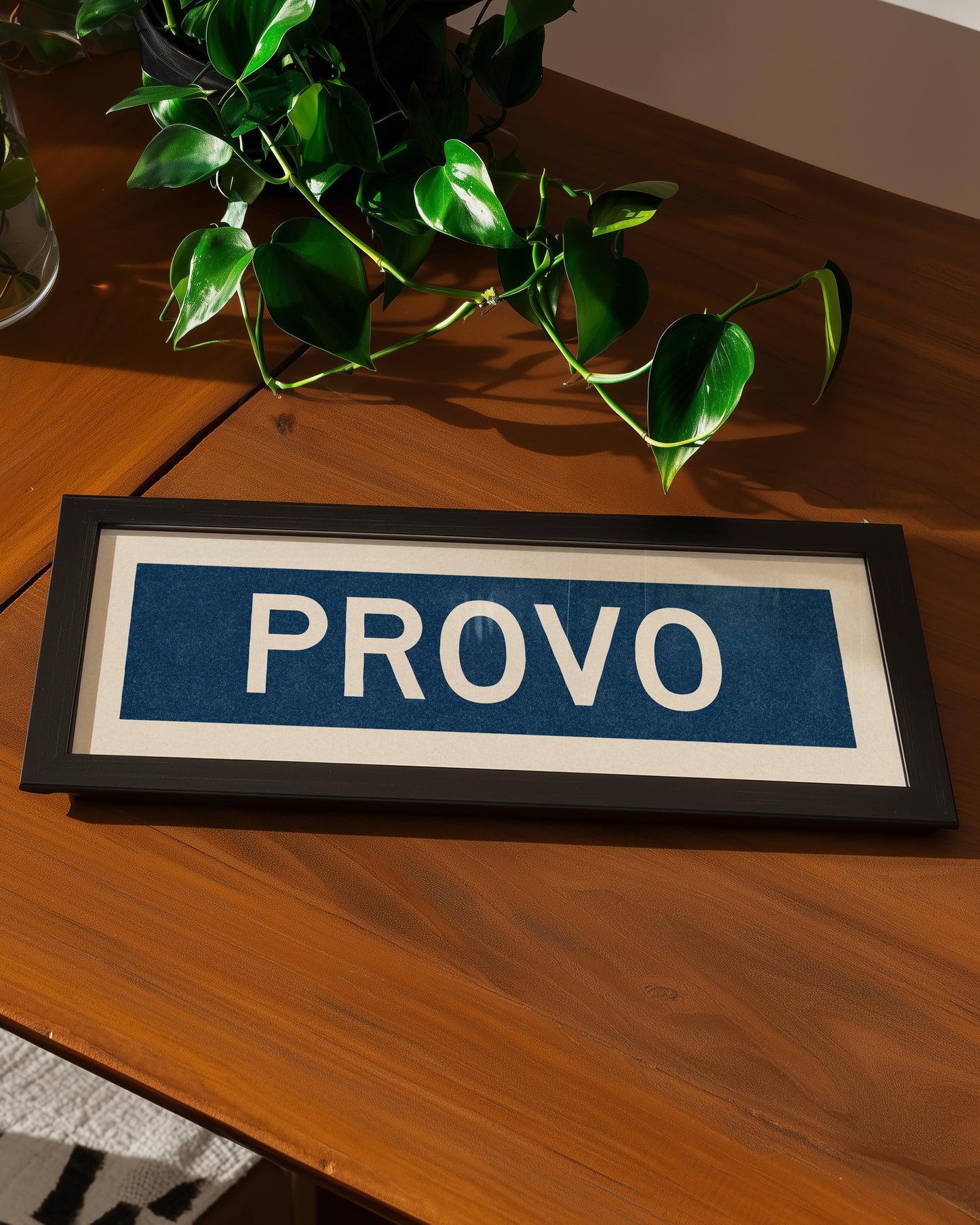 Framed Provo Navy Bus Scroll - Tejas Country Club