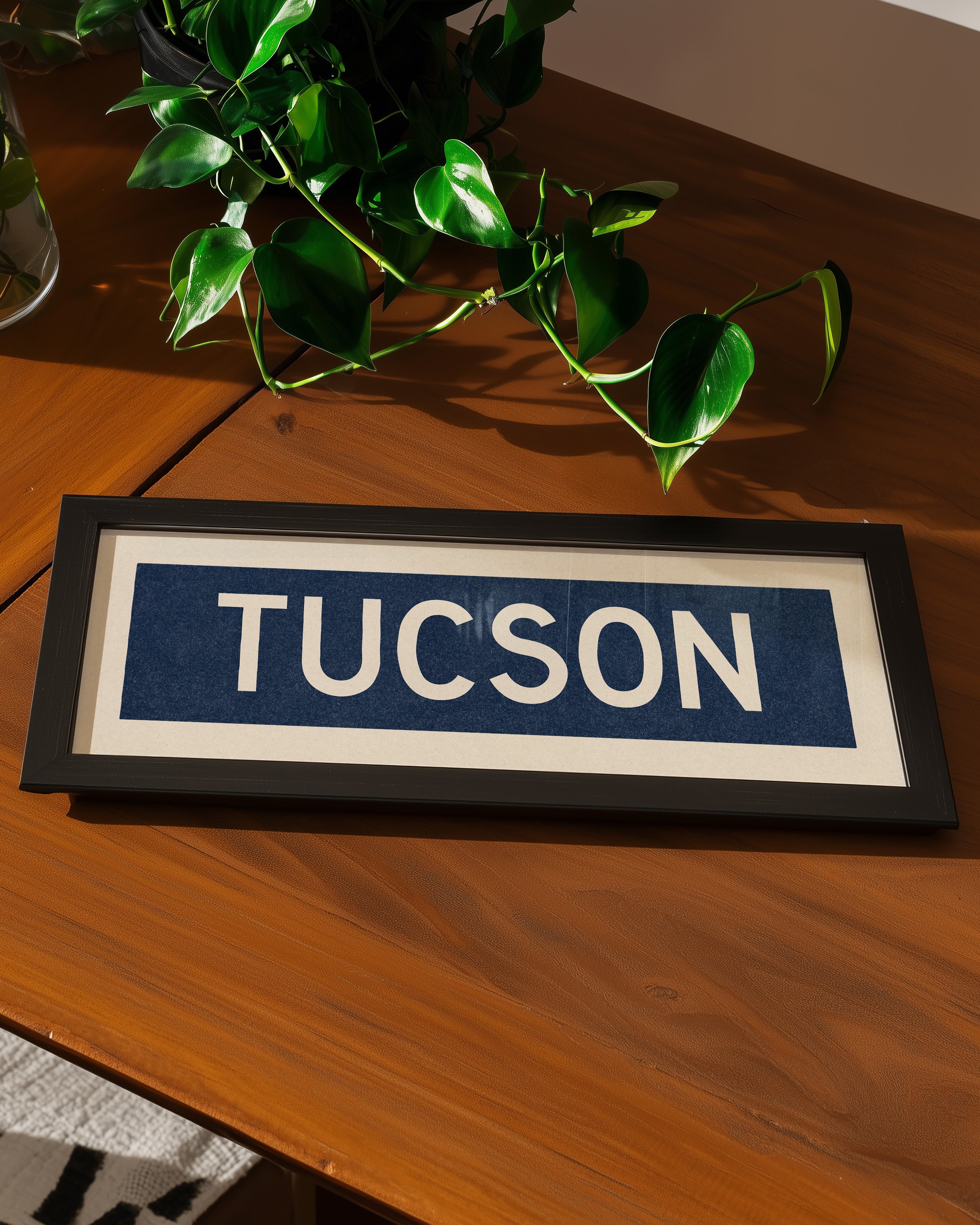 Framed Tucson Navy Bus Scroll - Tejas Country Club