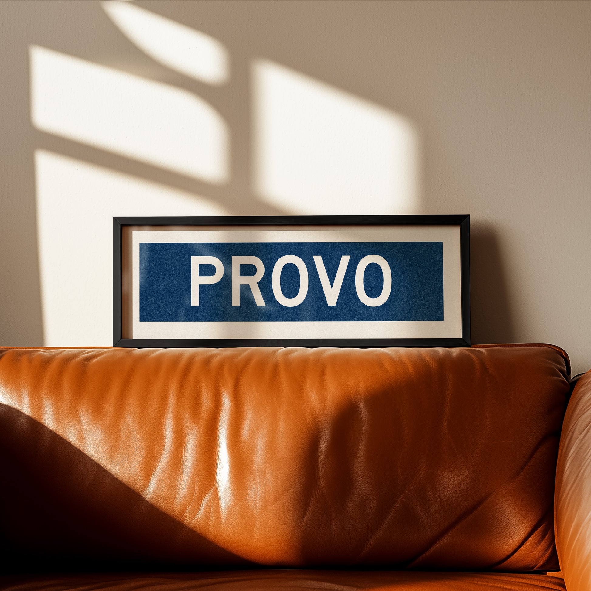Framed Provo Navy Bus Scroll - Tejas Country Club