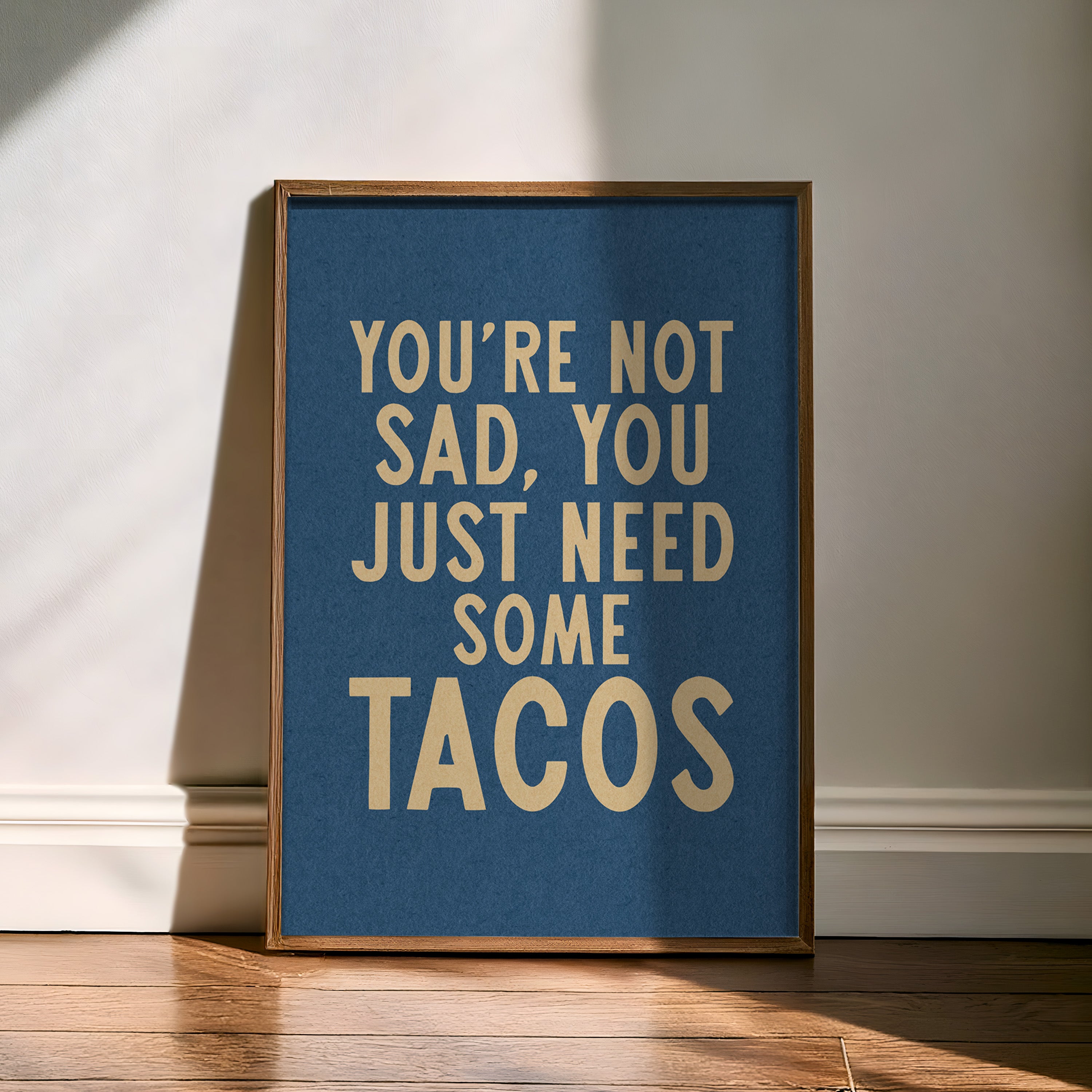Taco Humor Wall Art Home Decor Art Print - Tejas Country Club