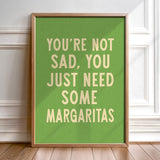 Margarita Humor Wall Art Home Decor Art Print - Tejas Country Club