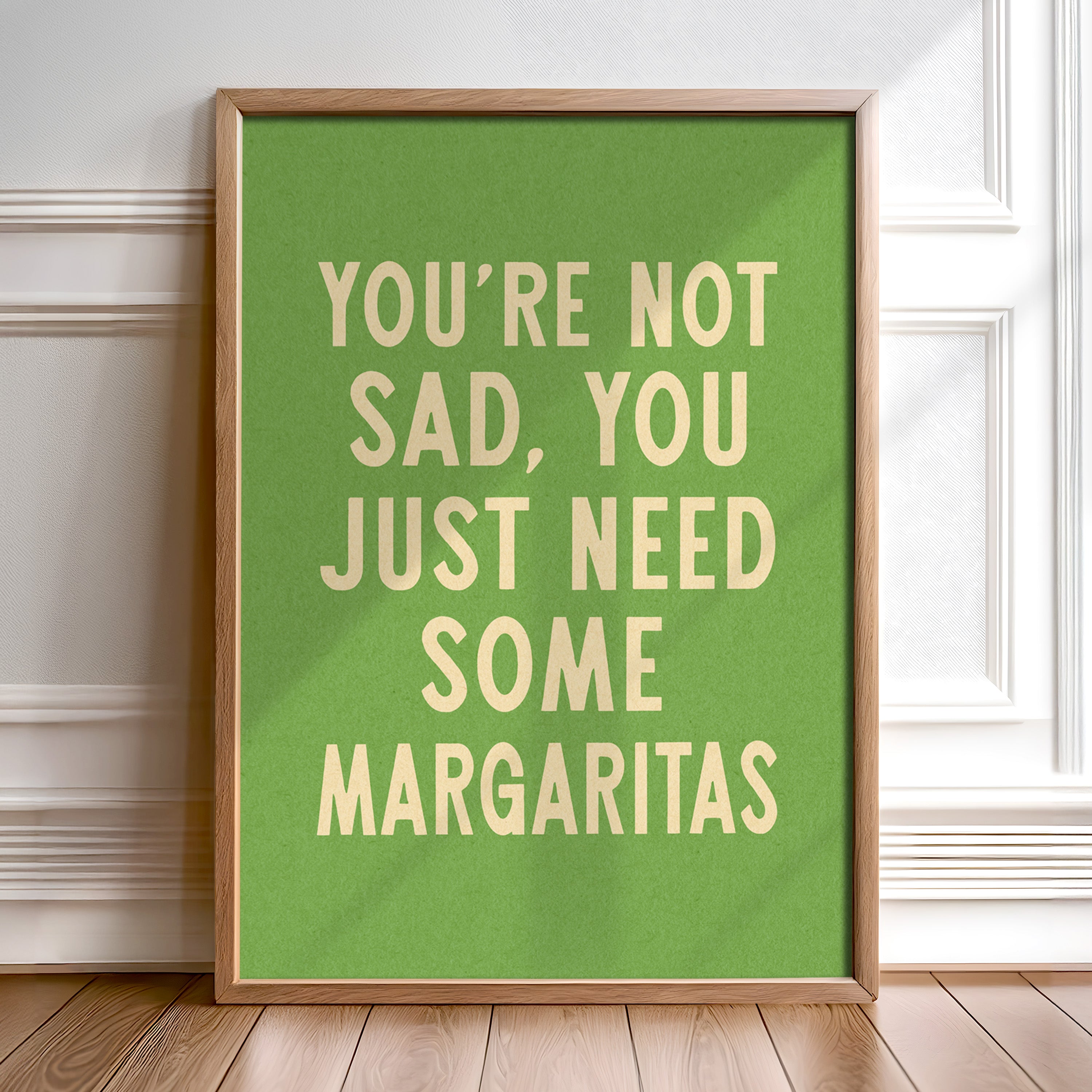 Margarita Humor Wall Art Home Decor Art Print - Tejas Country Club
