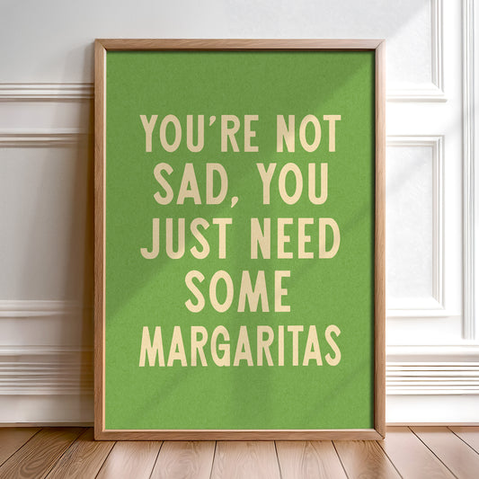 Margarita Humor Wall Art Home Decor Art Print