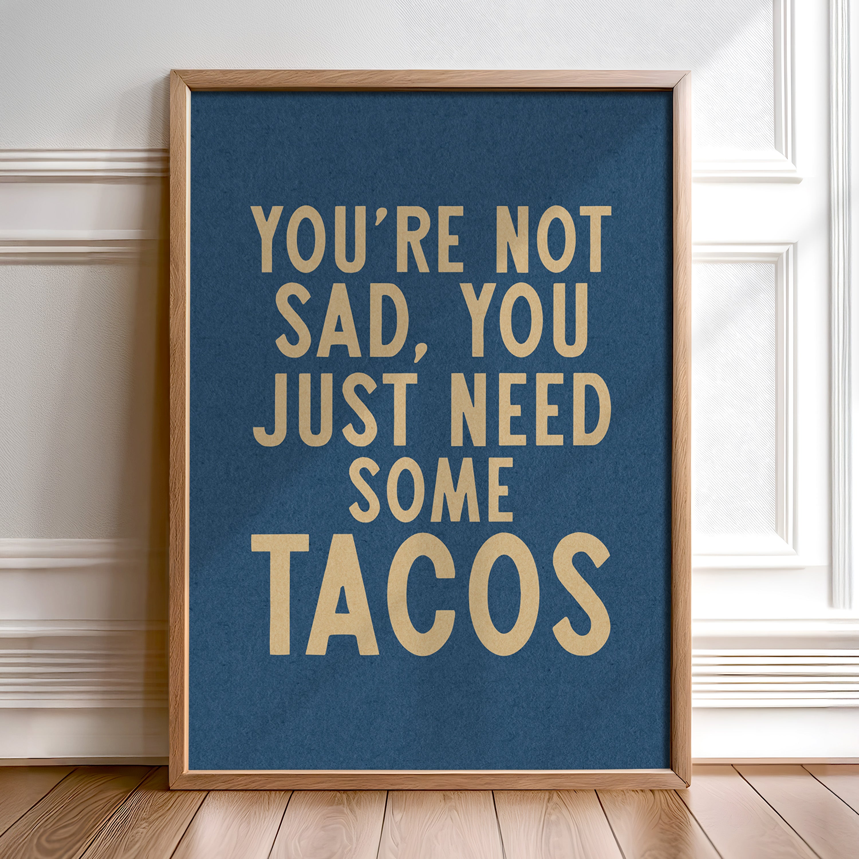Taco Humor Wall Art Home Decor Art Print - Tejas Country Club