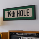 Framed 19th Hole Golf Art Scroll Print - Tejas Country Club