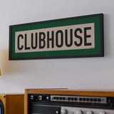 Framed Clubhouse Golf Art Scroll Sign - Tejas Country Club