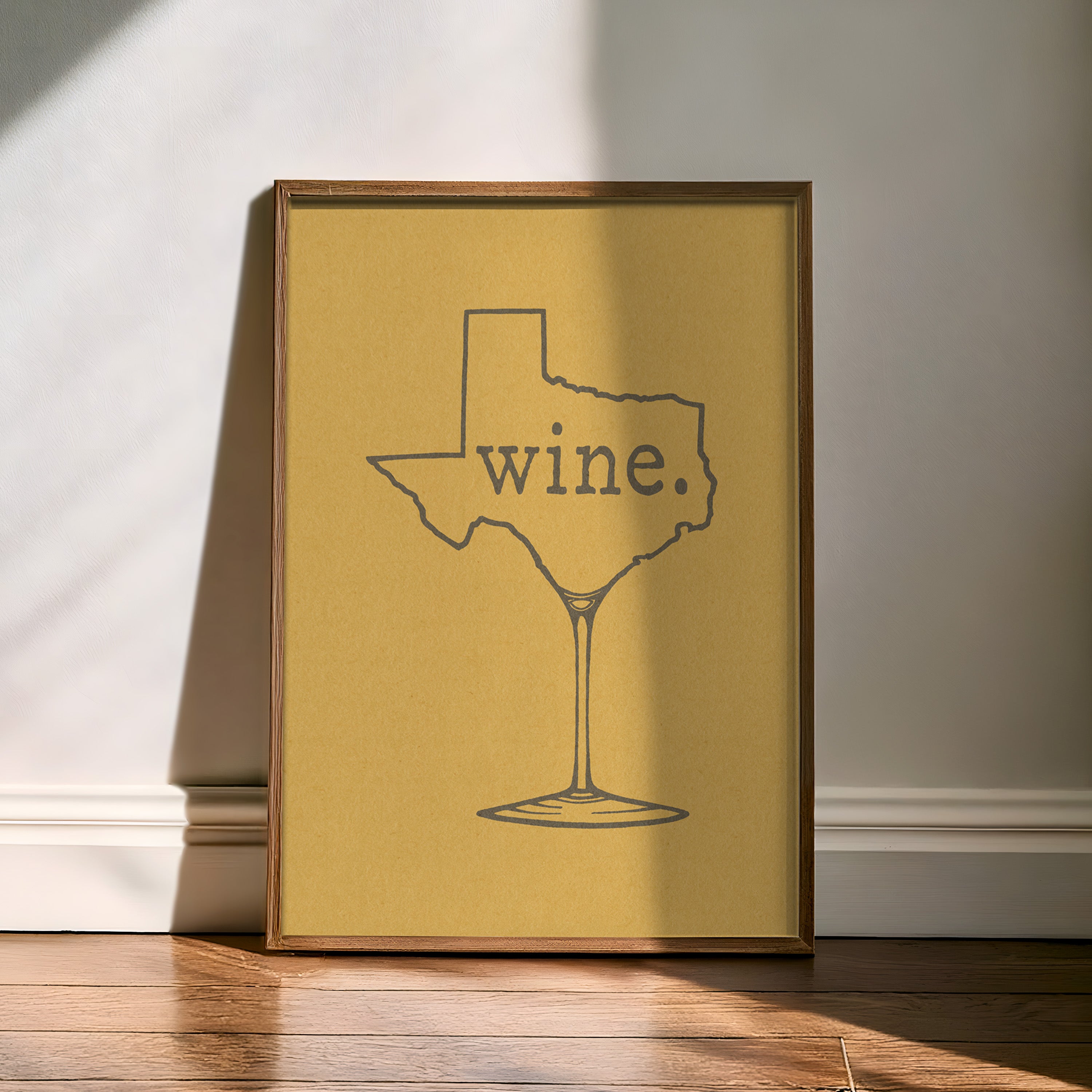 Texas Wine Chardonnay Art Print - Tejas Country Club