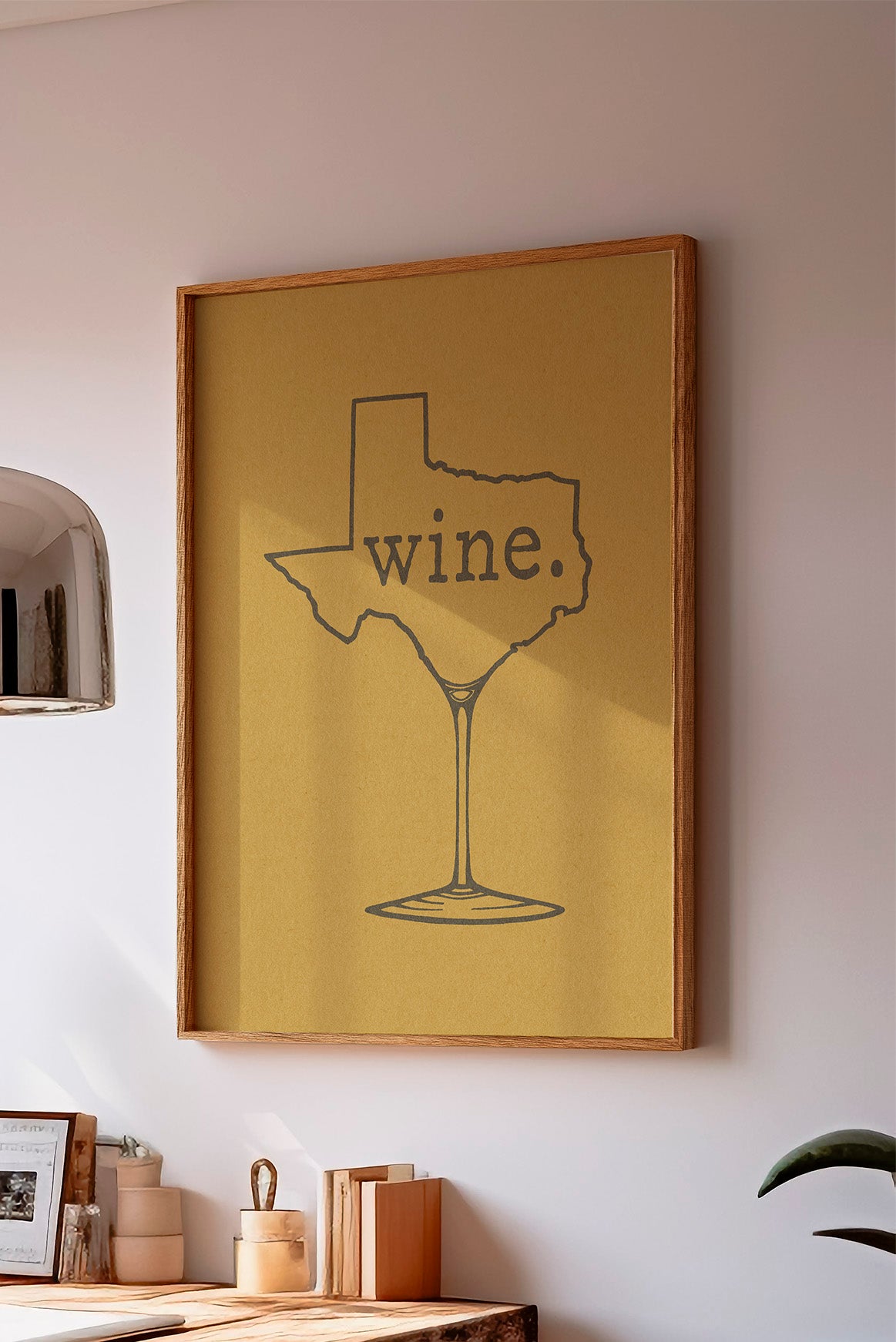 Texas Wine Chardonnay Art Print