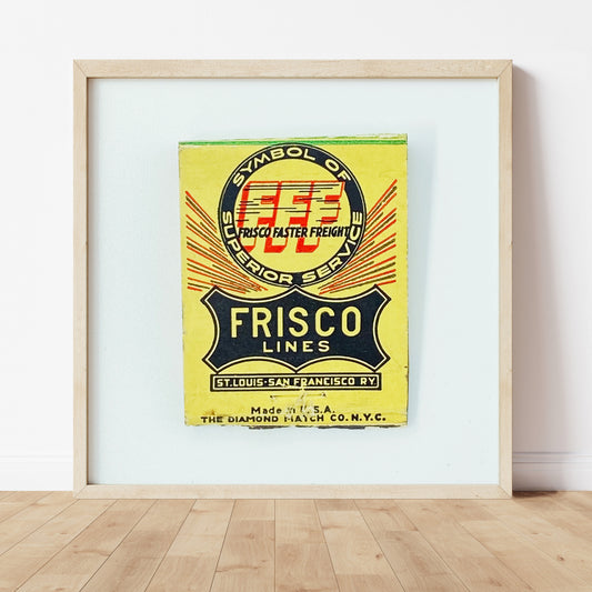 Frisco FFF Railroad Matchbook Photography Print