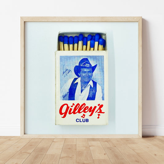 Gilley's Houston Texas Matchbook Photography Print