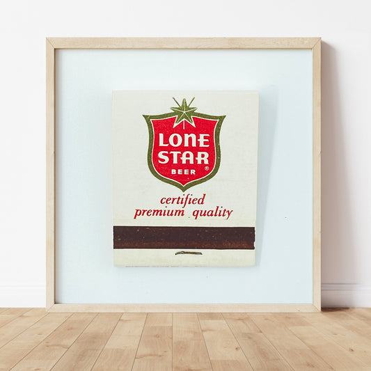 Lone Star Beer Matchbook Photography Print