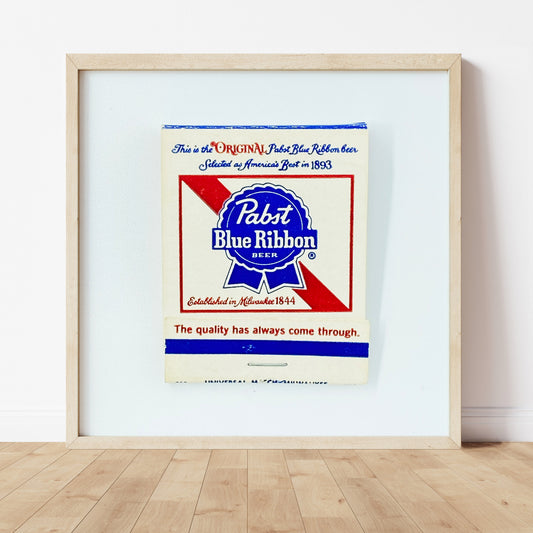 Pabst Blue Ribbon Beer Matchbook Photography Print