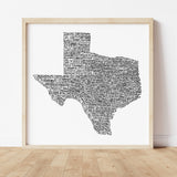 Texas Towns Home Decor Art Print - Tejas Country Club