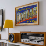 Greetings From Dallas Texas Vintage Postcard Print - Tejas Country Club