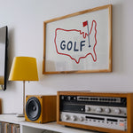 Golf Poster USA Golf Print - Tejas Country Club