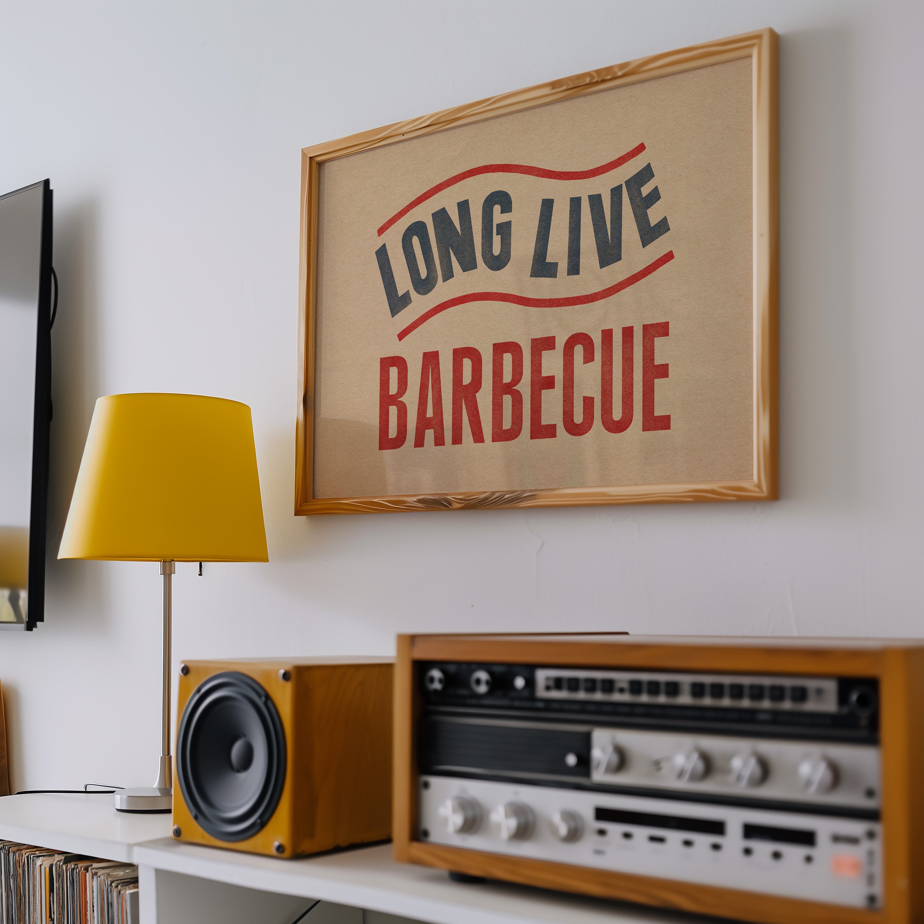 Long Live Barbecue Art Print - Tejas Country Club
