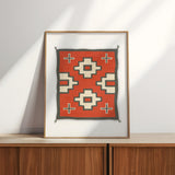 Southwestern Native Style Crosses Rug Art Print - Tejas Country Club