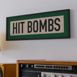 Framed Hit Bombs Golf Art Scroll Sign - Tejas Country Club