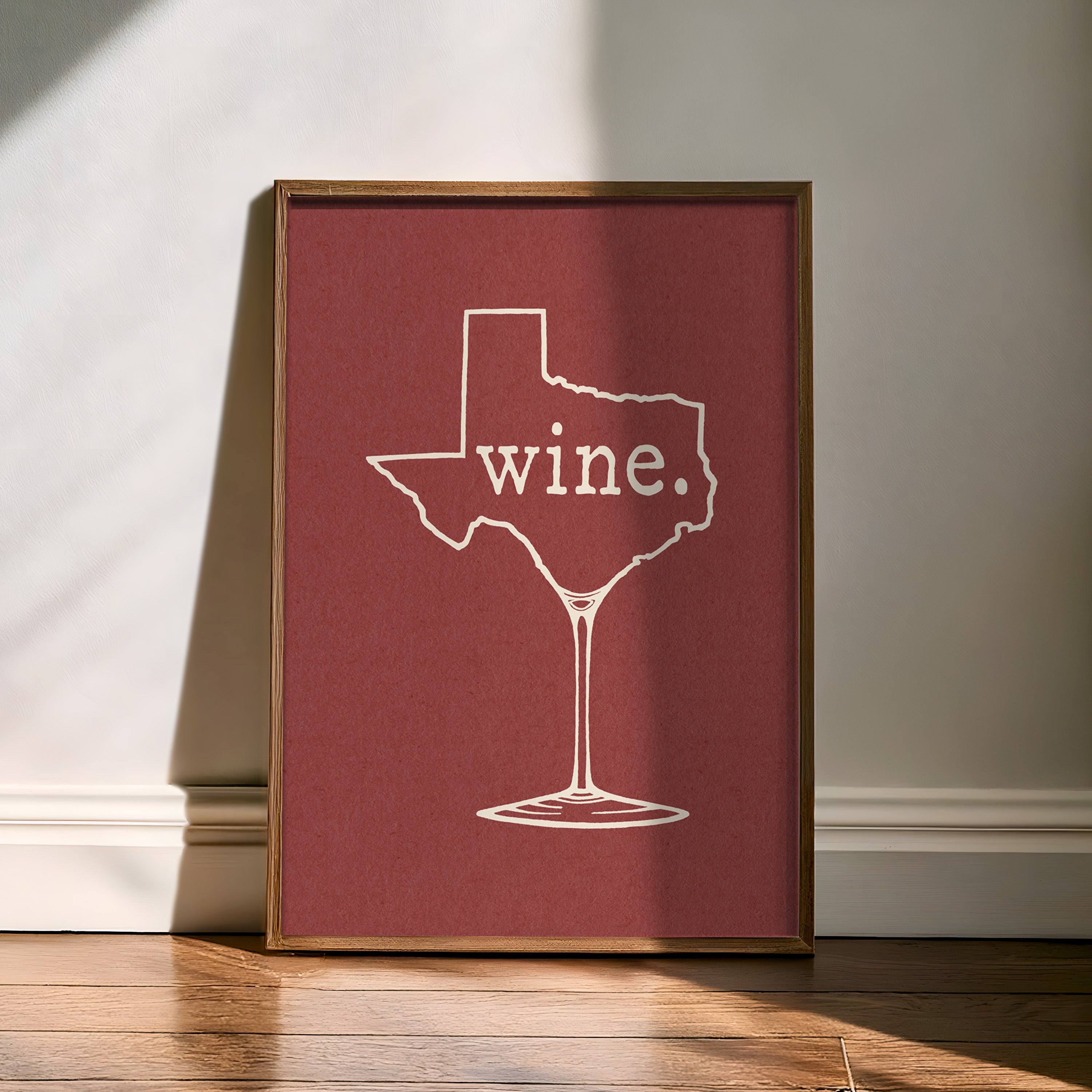 Texas Wine Merlot Art Print - Tejas Country Club