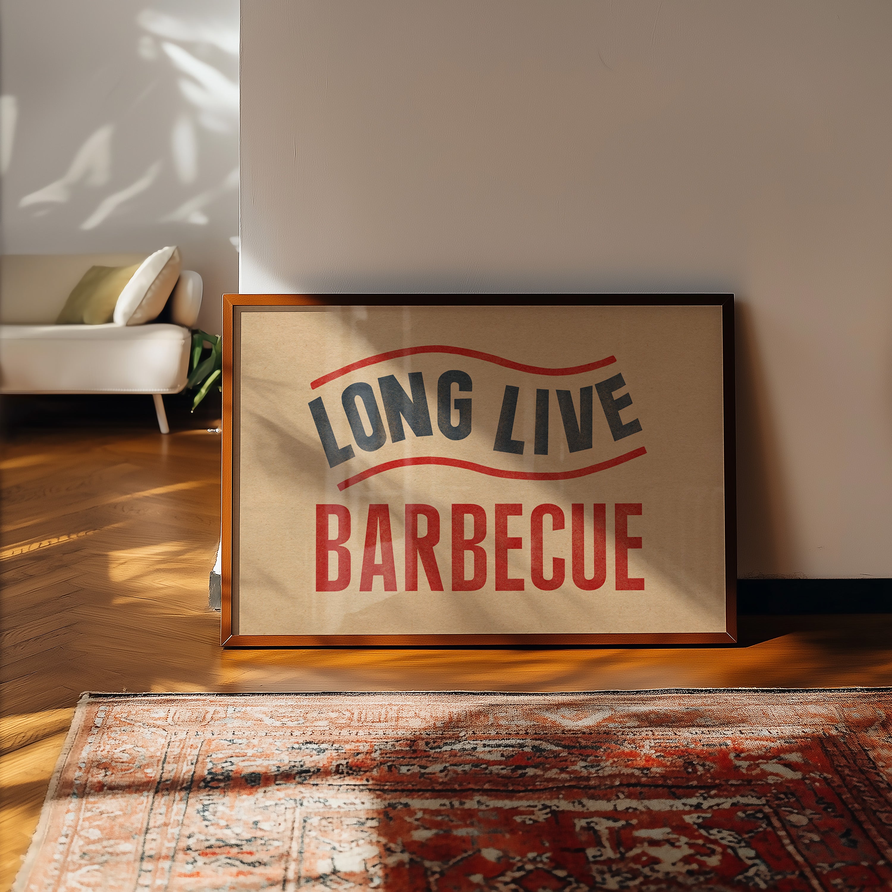 Long Live Barbecue Art Print - Tejas Country Club