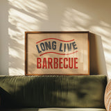 Long Live Barbecue Art Print - Tejas Country Club