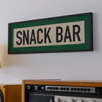 Framed Snack Bar Golf Art Scroll Print - Tejas Country Club