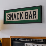 Framed Snack Bar Golf Art Scroll Print - Tejas Country Club