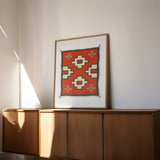Southwestern Native Style Crosses Rug Art Print - Tejas Country Club