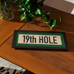 Framed 19th Hole Golf Art Scroll Print - Tejas Country Club