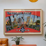 Austin Texas Vintage Postcard Print - Tejas Country Club