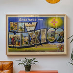New Mexico Vintage Postcard Print - Tejas Country Club